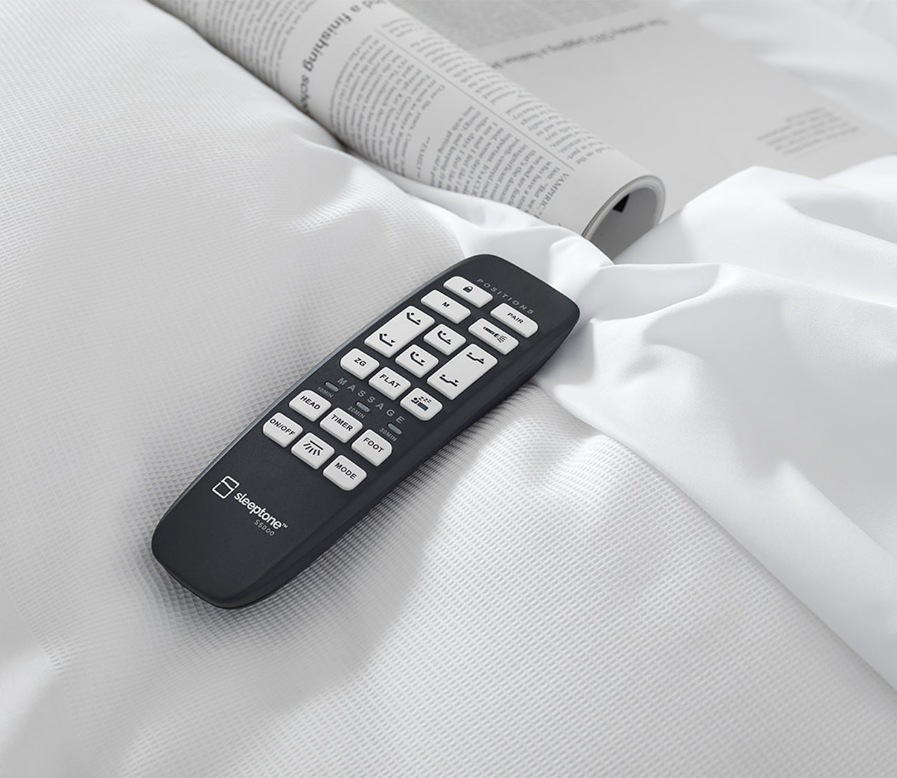 S5000 Adjustable Bed Base by Sleeptone, remote control