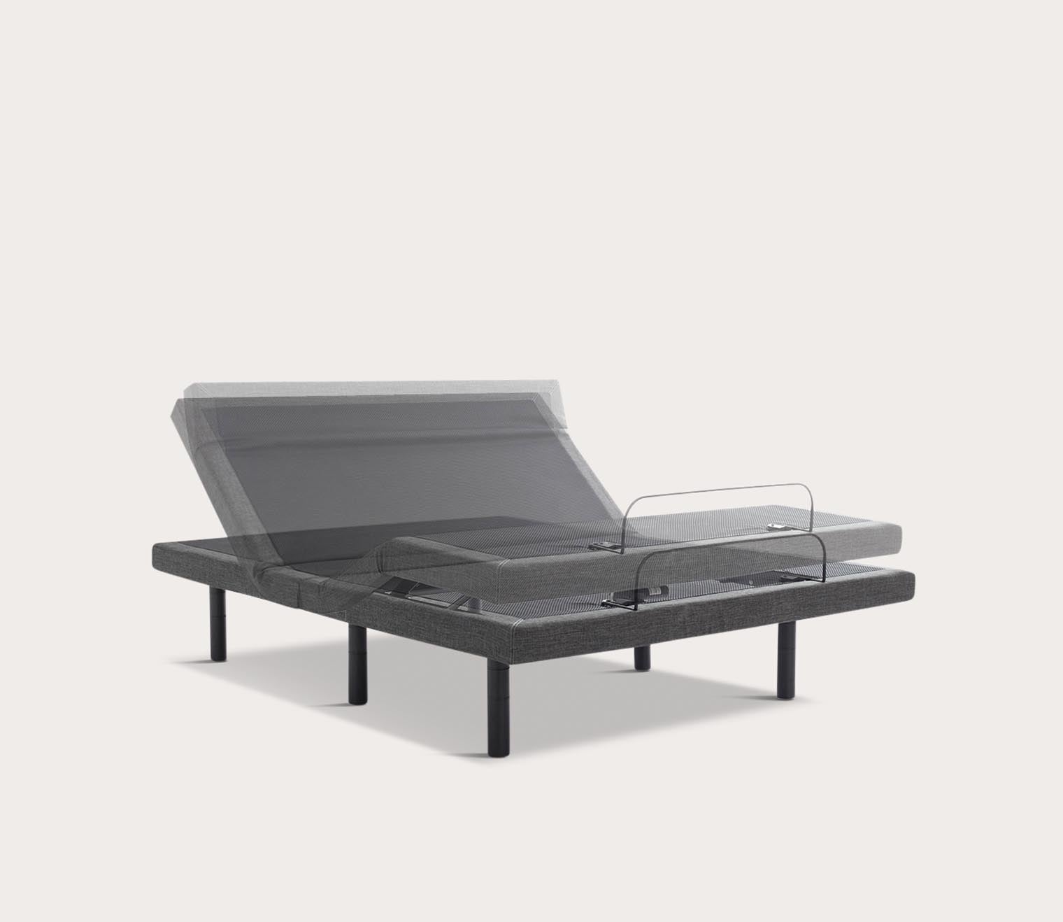 S5000 Adjustable Bed Base by Sleeptone, silo showing how head and legs adjust