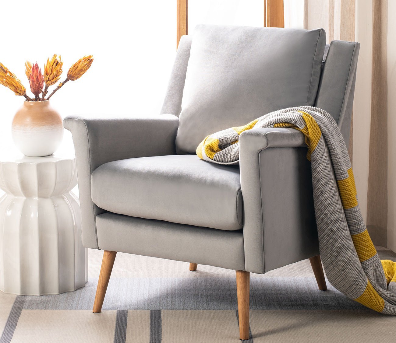 Safavieh Astrid Mid Century Armchair by Safavieh
