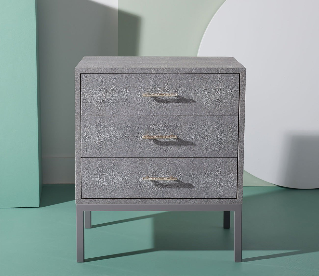Safavieh Camden Faux Shagreen Nightstand by Safavieh