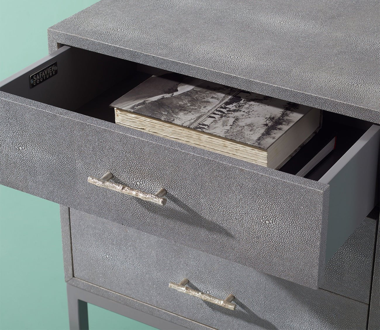 Safavieh Camden Faux Shagreen Nightstand by Safavieh