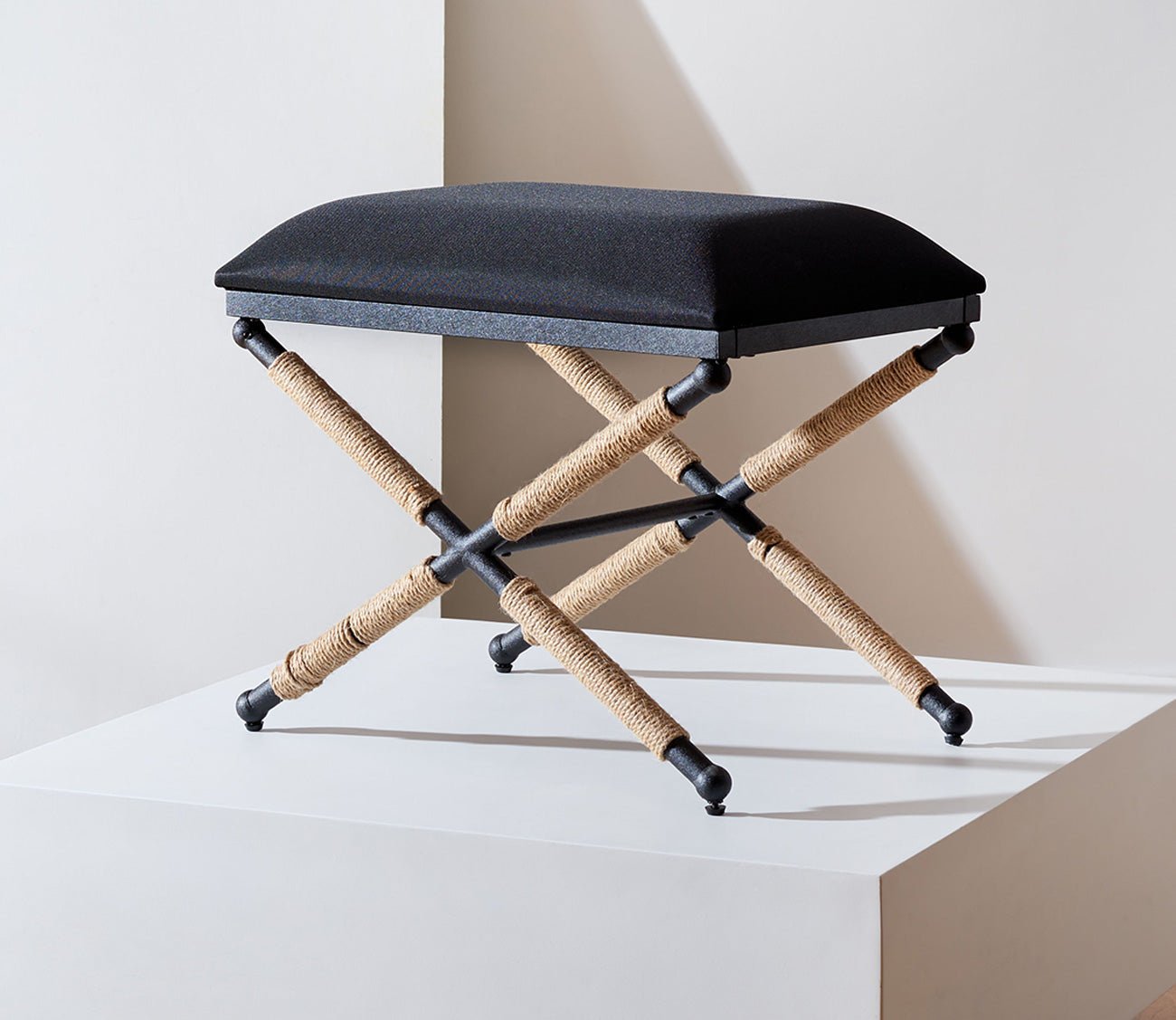 Safavieh Carmelo Hemp Wrapped Ottoman by Safavieh