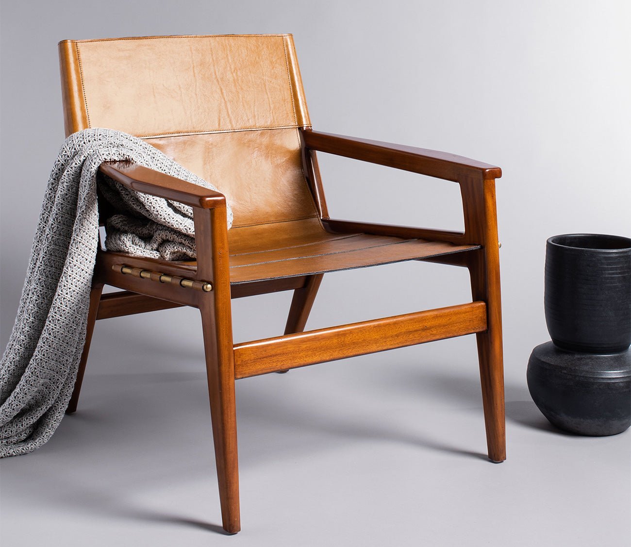 Safavieh Culkin Leather Sling Chair by Safavieh