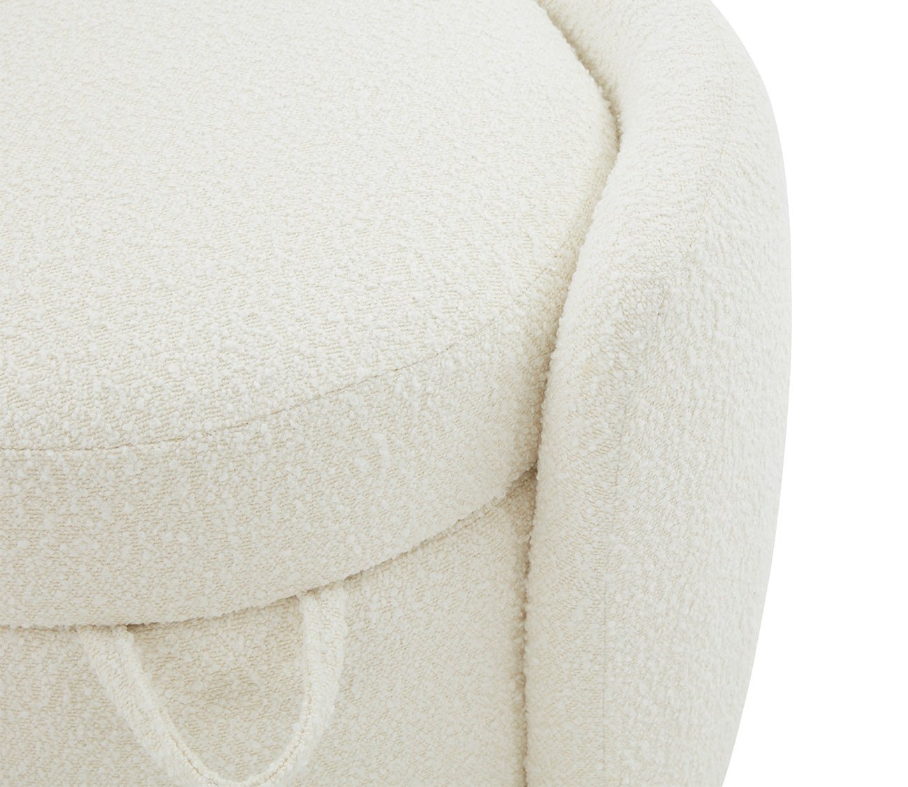 Safavieh Danianna Boucle Ottoman by Safavieh