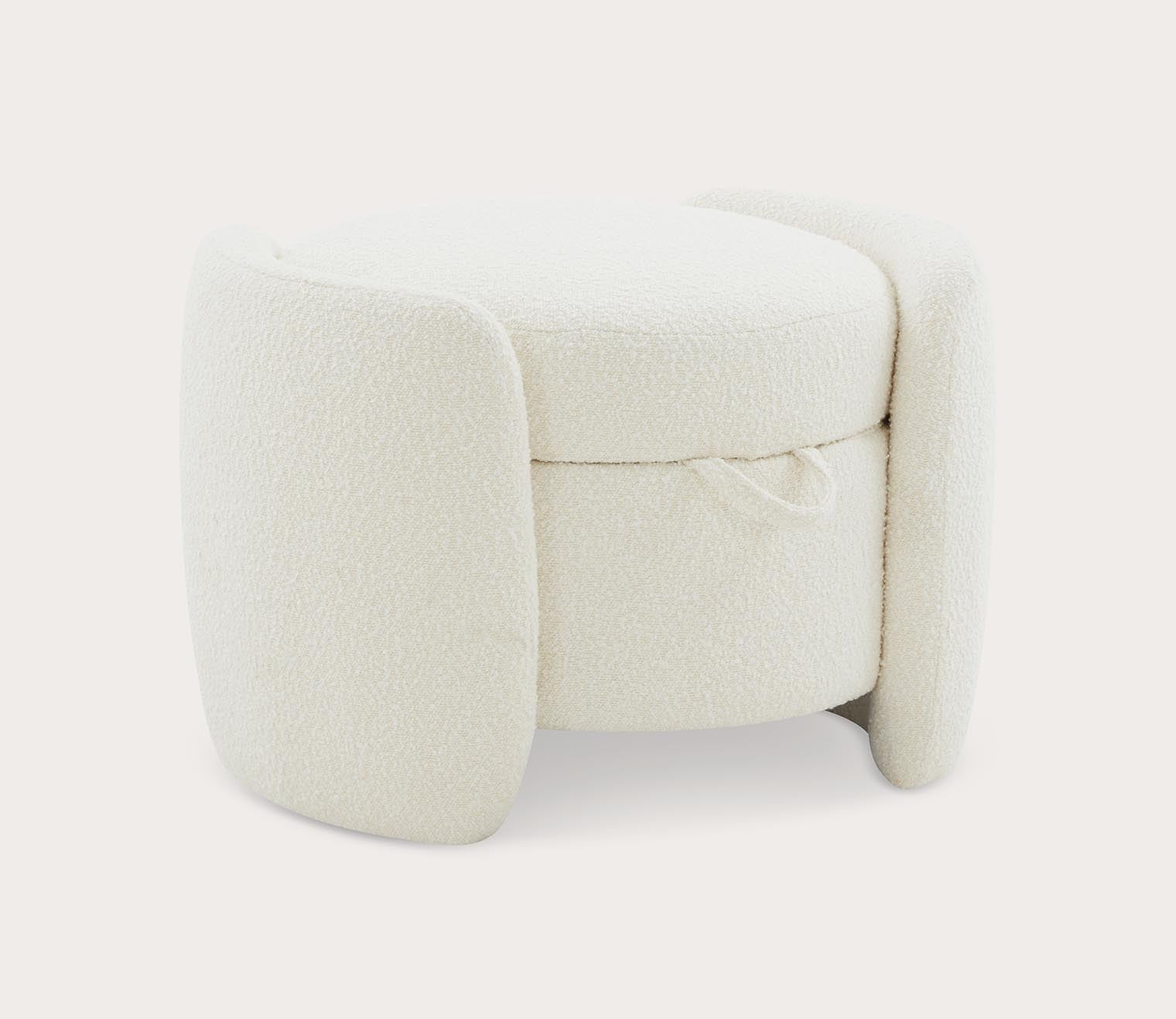 Safavieh Danianna Boucle Ottoman by Safavieh