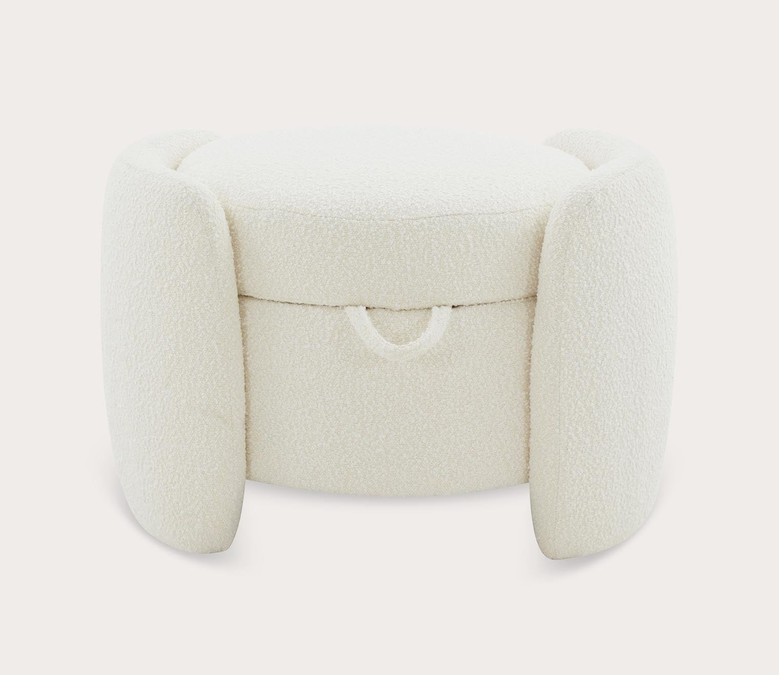 Safavieh Danianna Boucle Ottoman by Safavieh