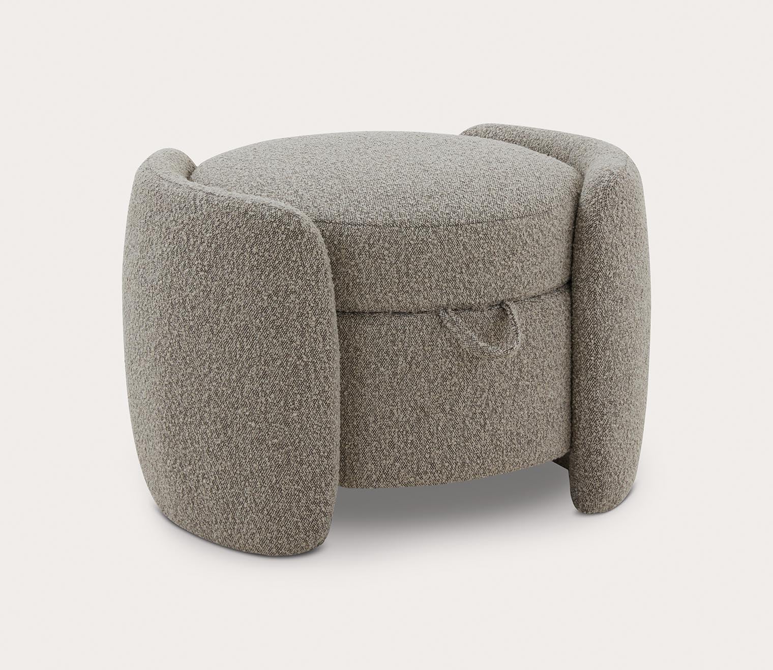 Safavieh Danianna Boucle Ottoman by Safavieh