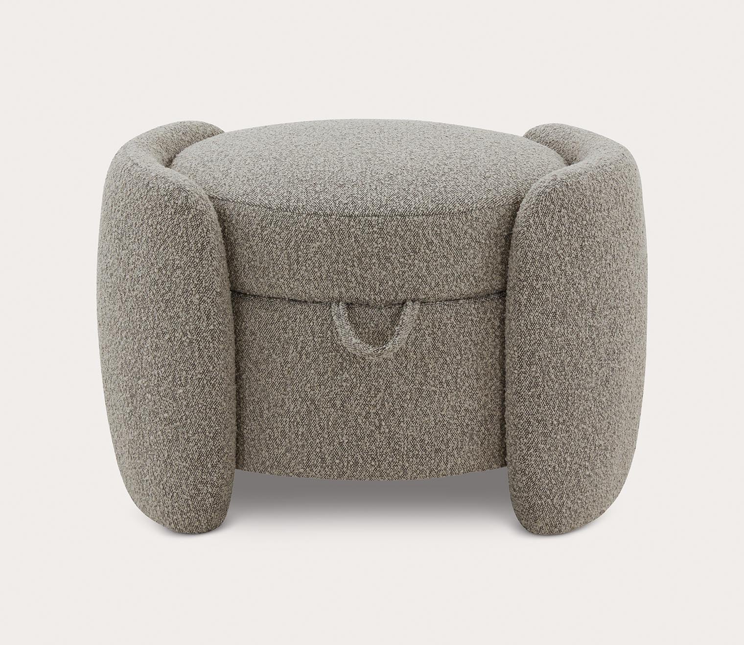 Safavieh Danianna Boucle Ottoman by Safavieh