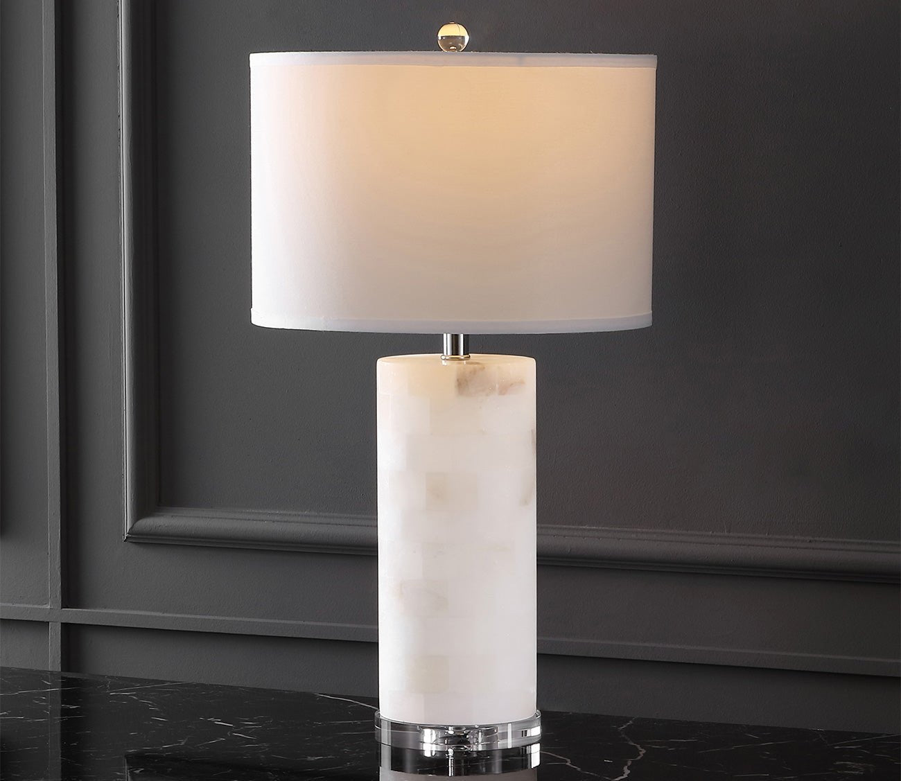 Safavieh Massey Round Alabaster Table Lamp by Safavieh