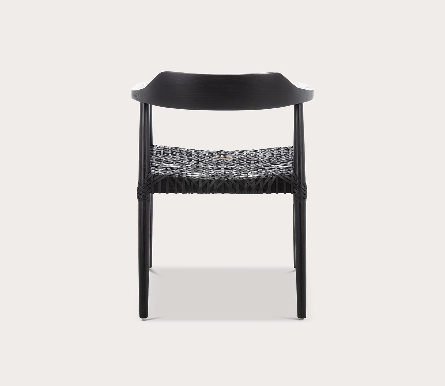 Safavieh Munro Leather Woven Accent Chair by Safavieh