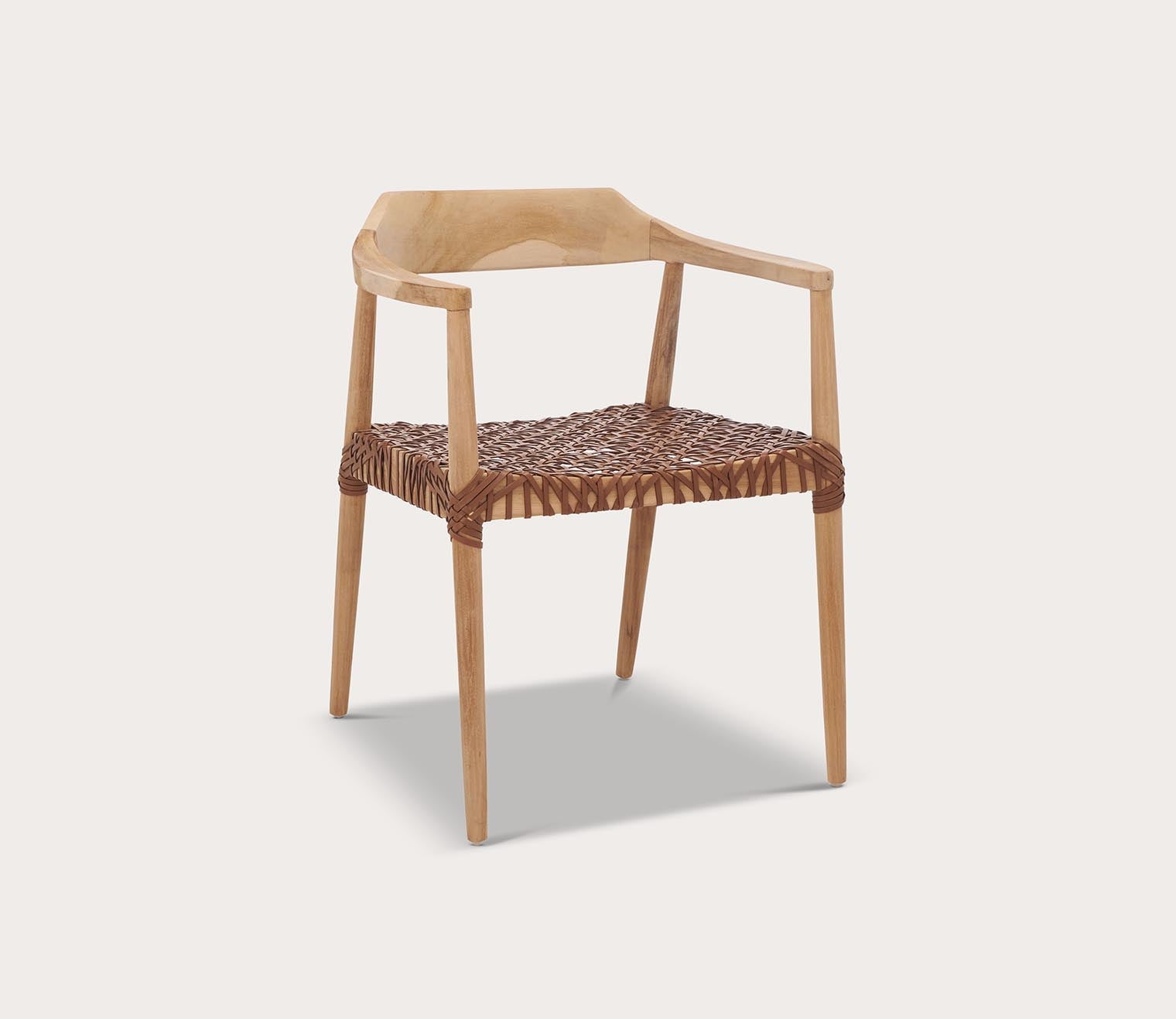 Safavieh Munro Leather Woven Accent Chair by Safavieh