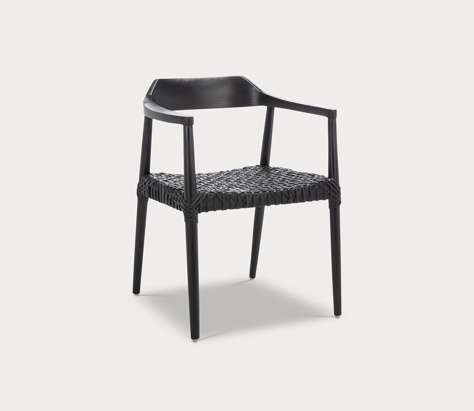 Safavieh Munro Leather Woven Accent Chair by Safavieh