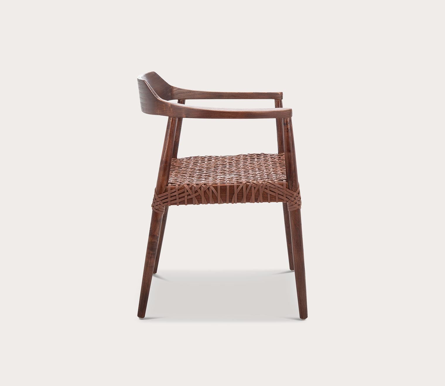 Safavieh Munro Leather Woven Accent Chair by Safavieh