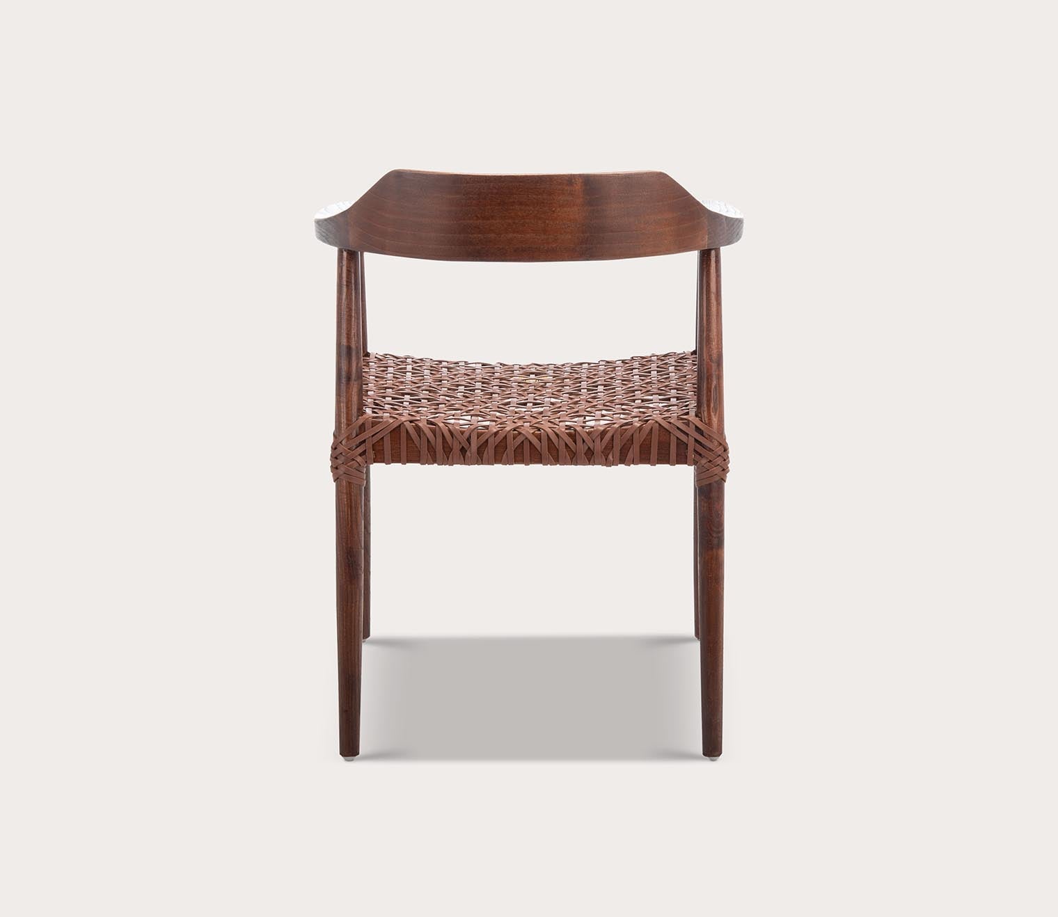 Safavieh Munro Leather Woven Accent Chair by Safavieh
