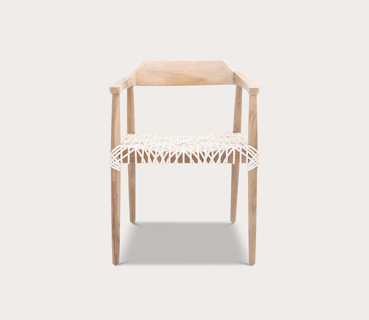 Safavieh Munro Leather Woven Accent Chair by Safavieh