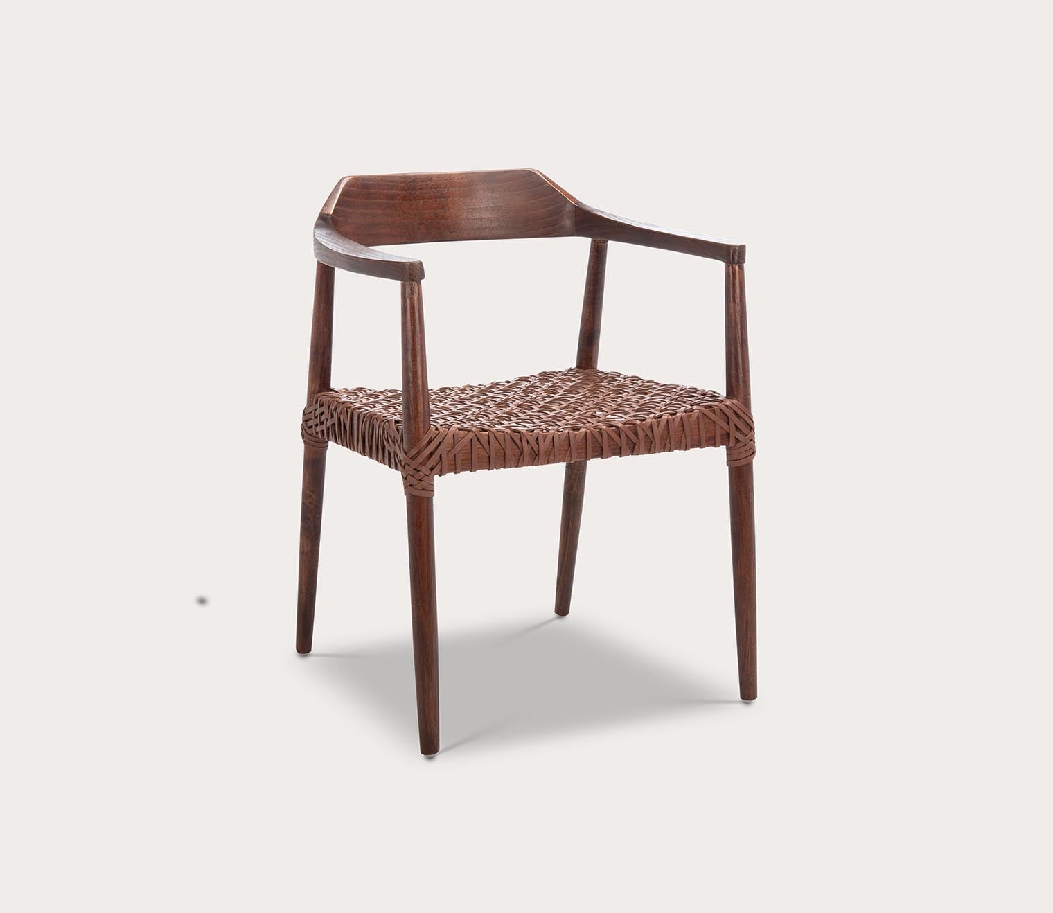 Safavieh Munro Leather Woven Accent Chair by Safavieh