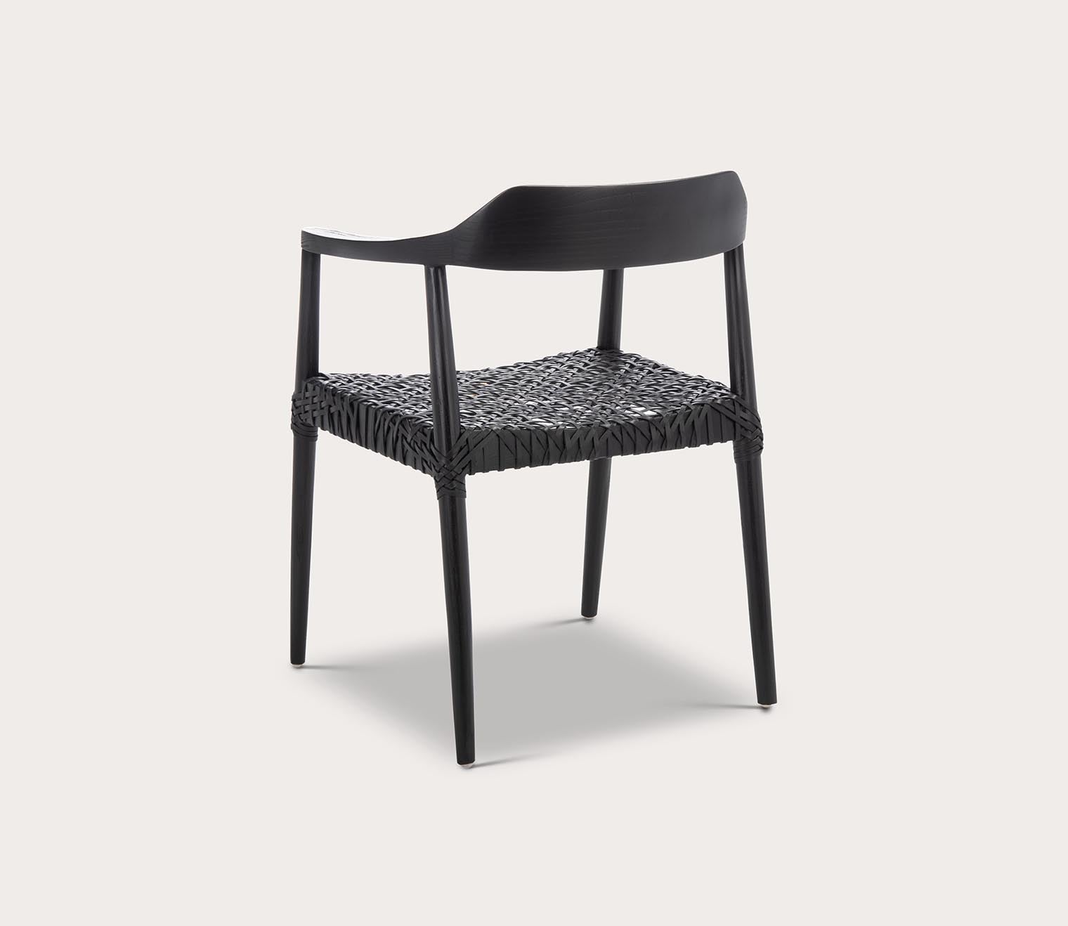 Safavieh Munro Leather Woven Accent Chair by Safavieh