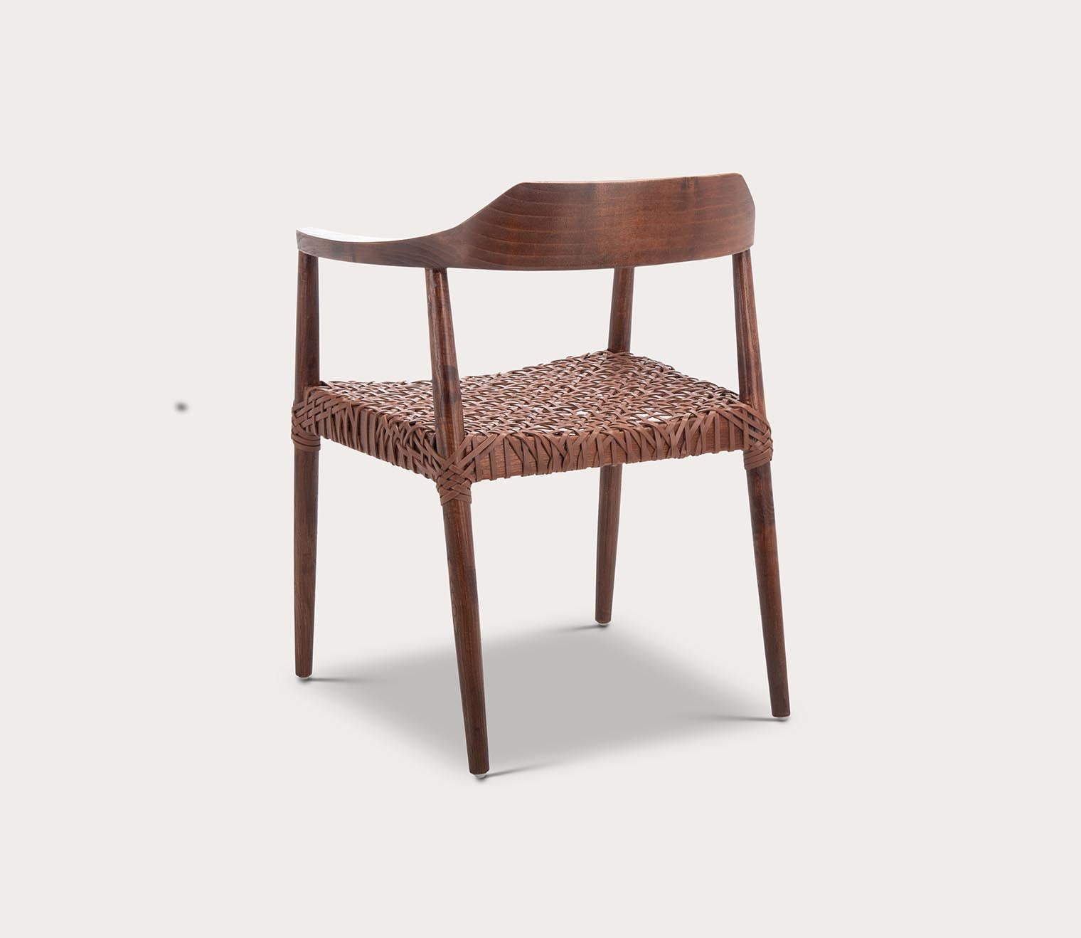 Safavieh Munro Leather Woven Accent Chair by Safavieh