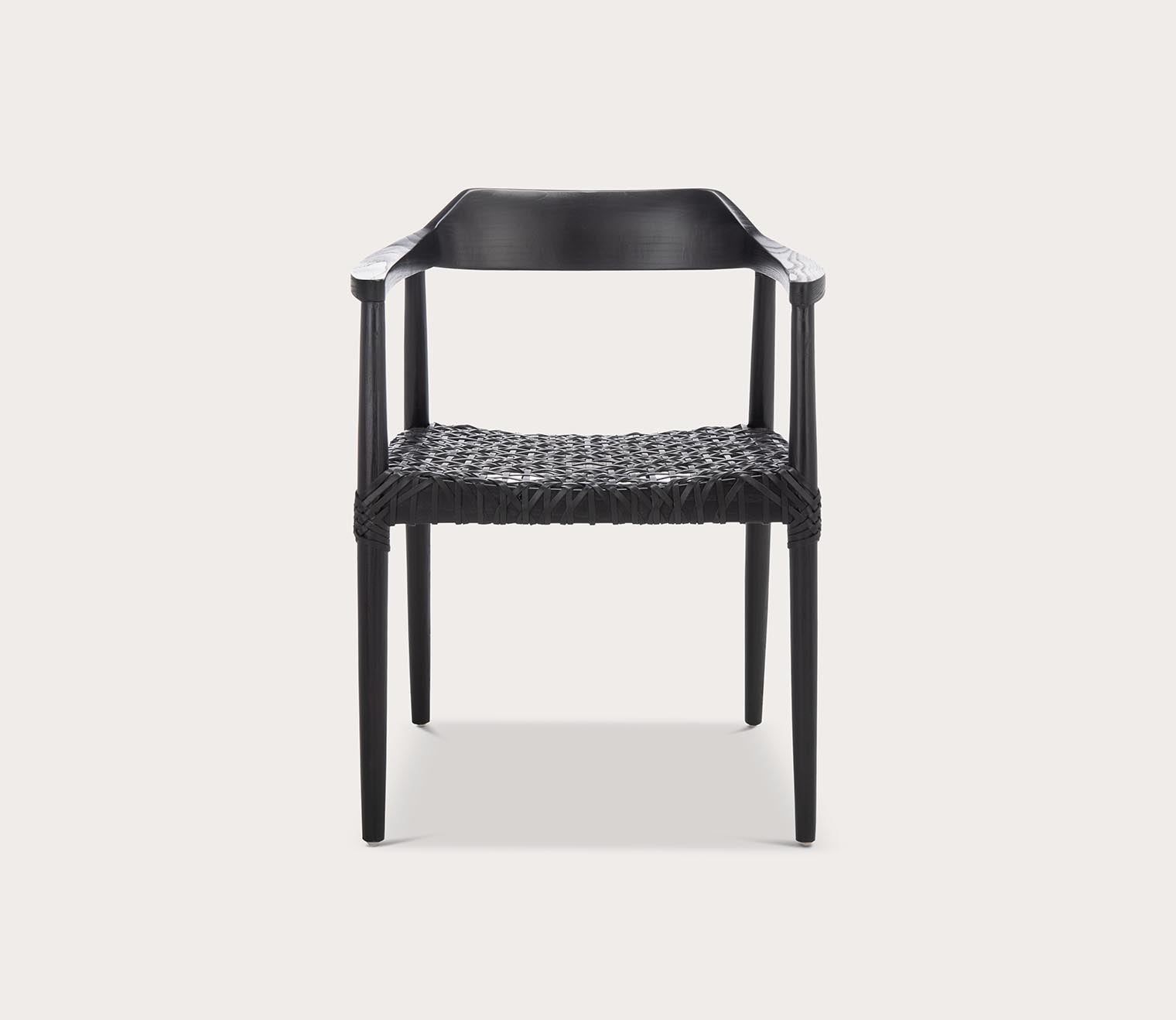 Safavieh Munro Leather Woven Accent Chair by Safavieh