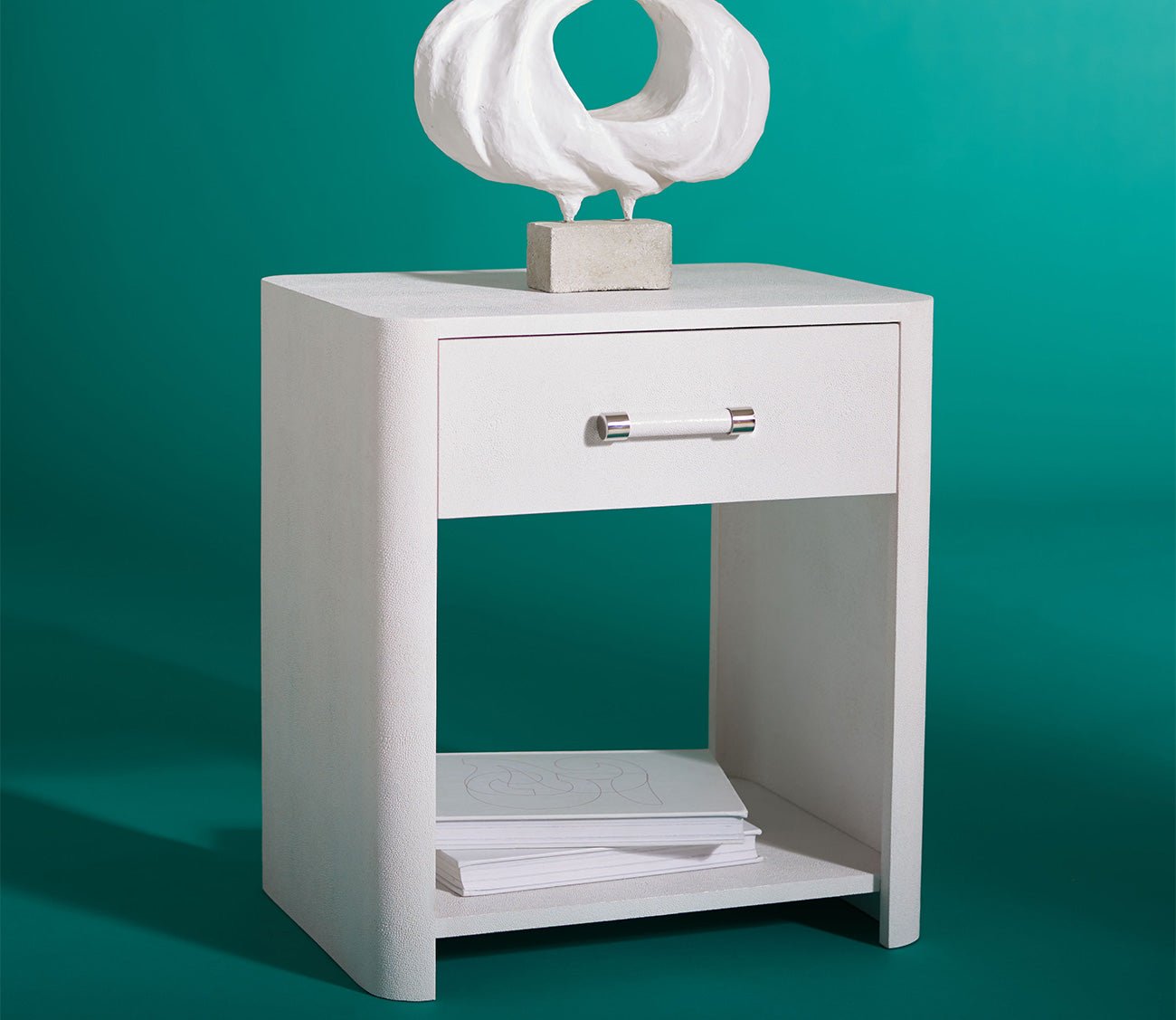 Safavieh Sawyer Faux Shagreen Nightstand by Safavieh