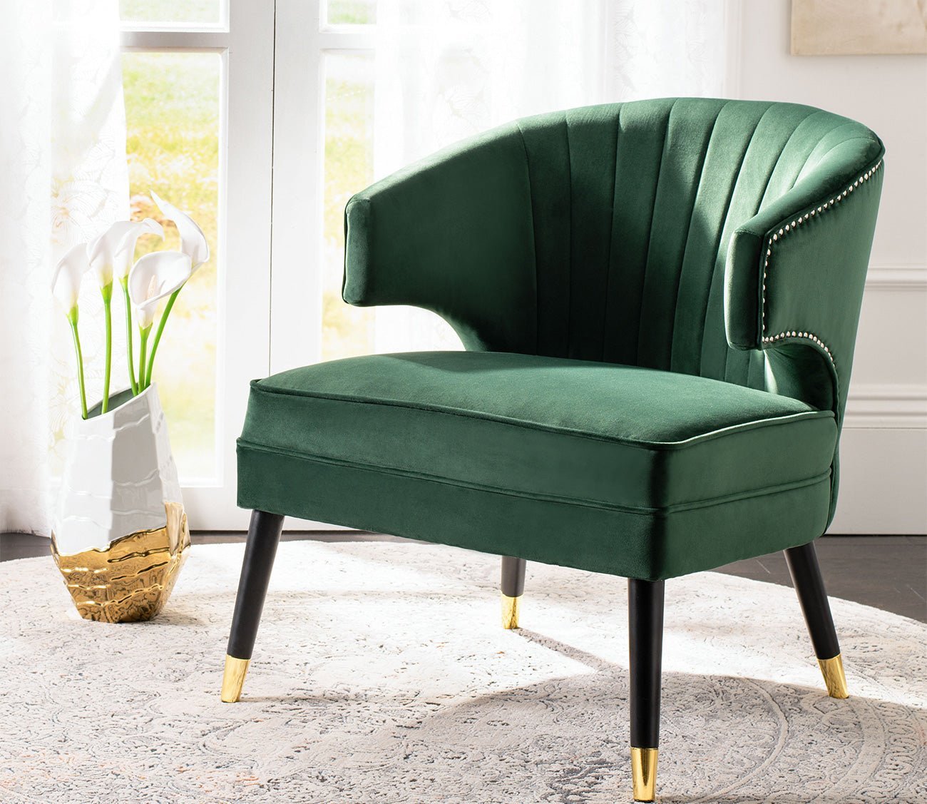 Safavieh Stazia Wingback Accent Chair by Safavieh