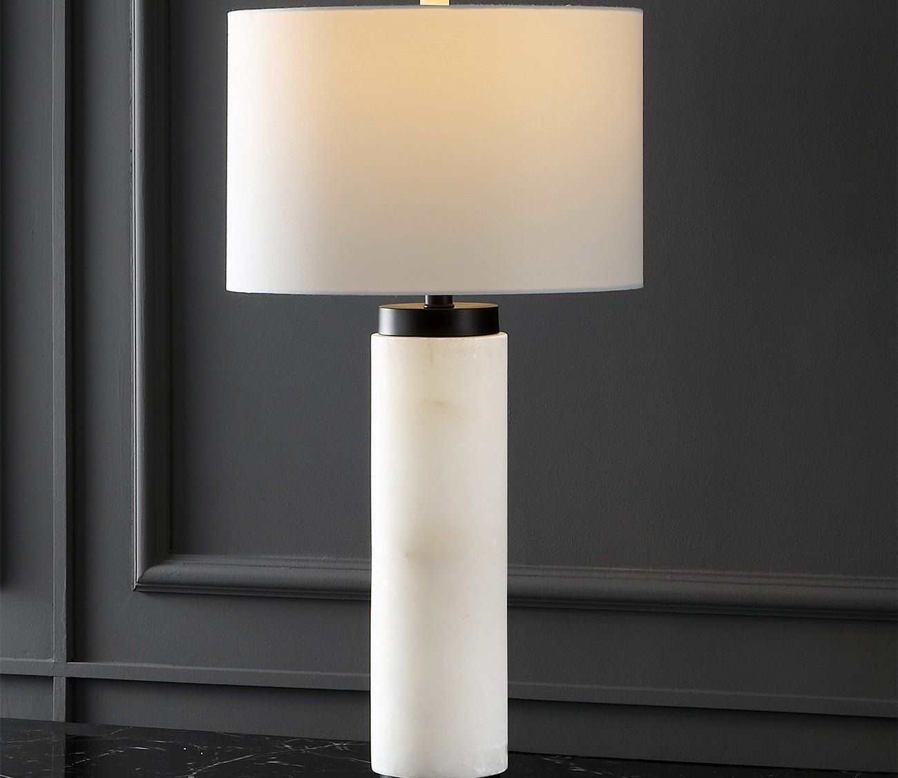 Safavieh Sydni Alabaster Pillar Table Lamp by Safavieh