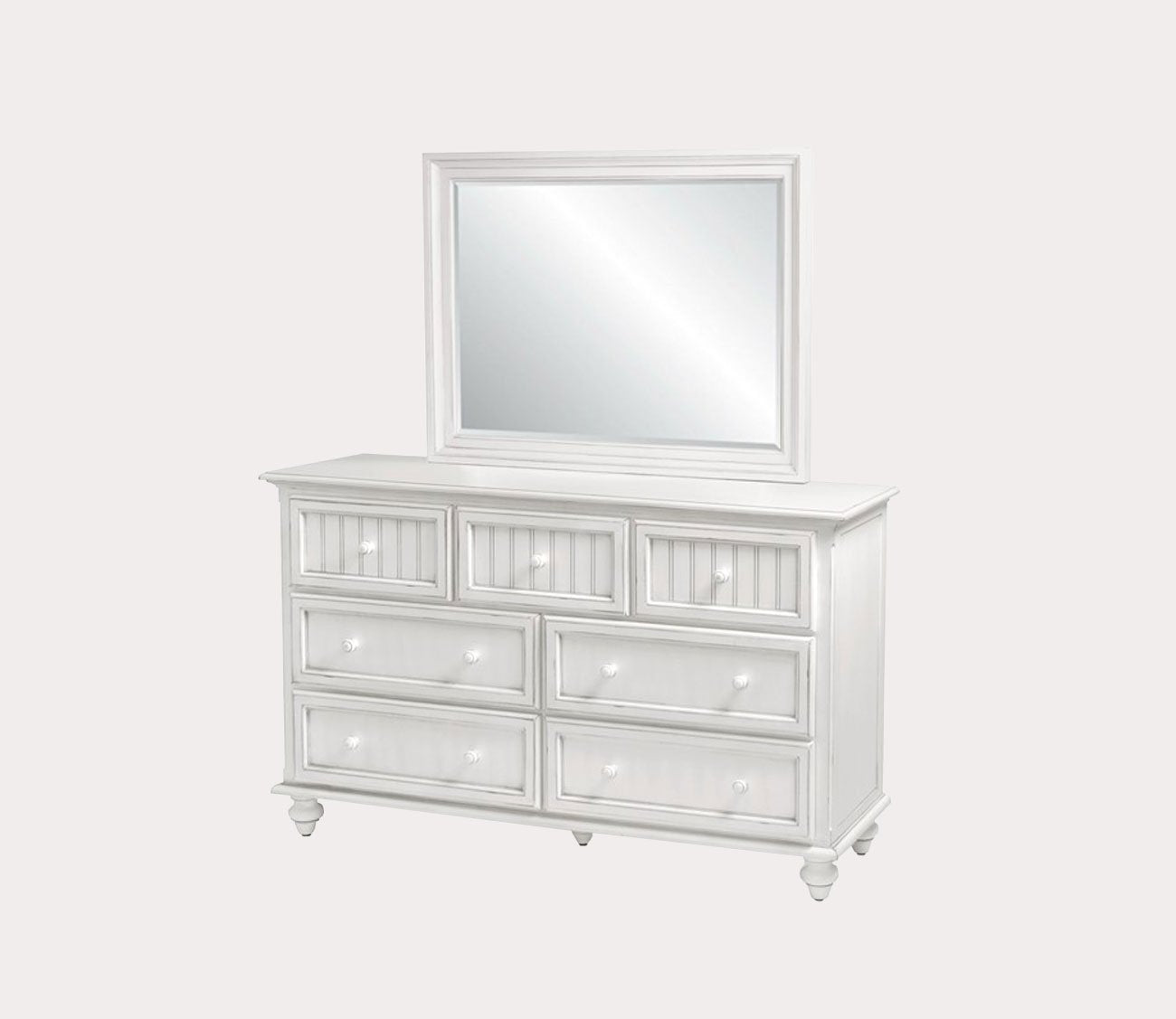 Sea Winds Trading Monaco White Mirror by Sea Winds Trading