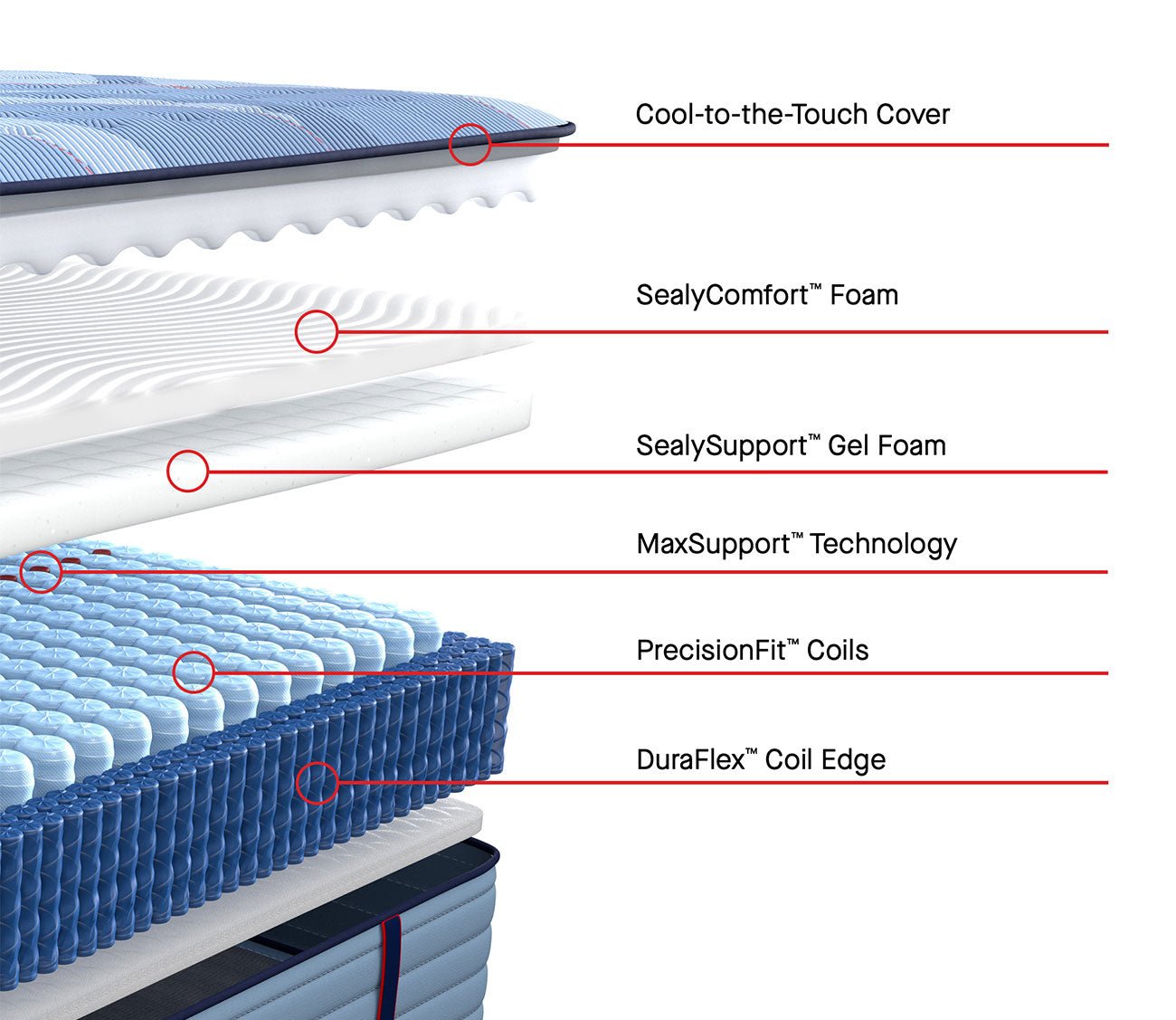 Sealy Posturepedic® Pro Spring Dupont II Firm Mattress by Sealy - features description.