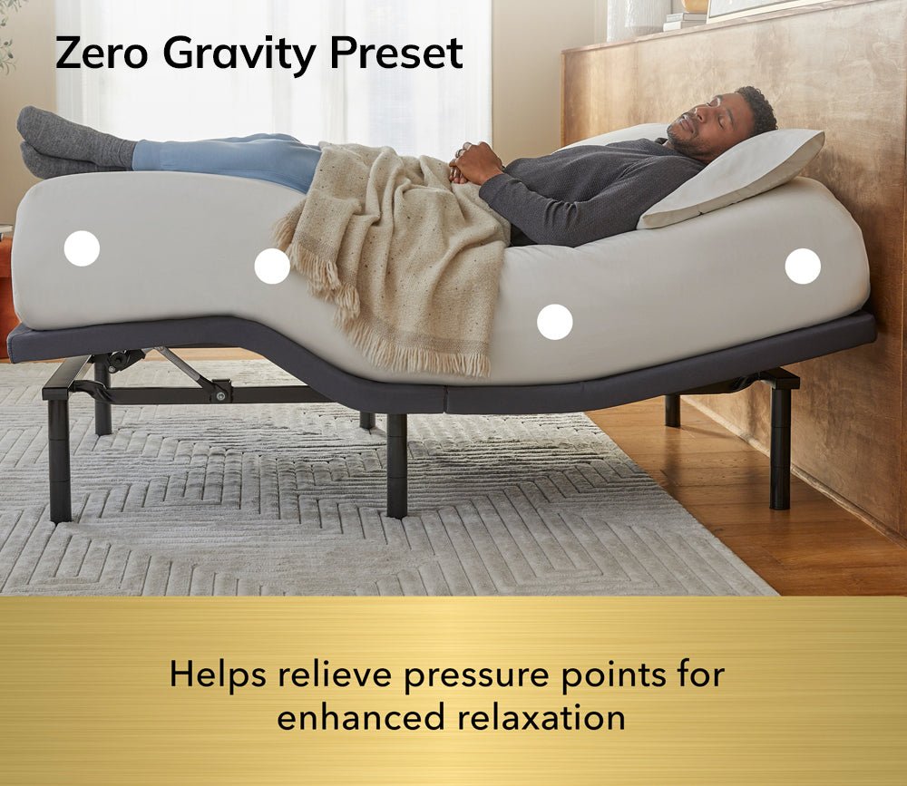 Serta Baselogic Gold Adjustable Base, zero gravity preset