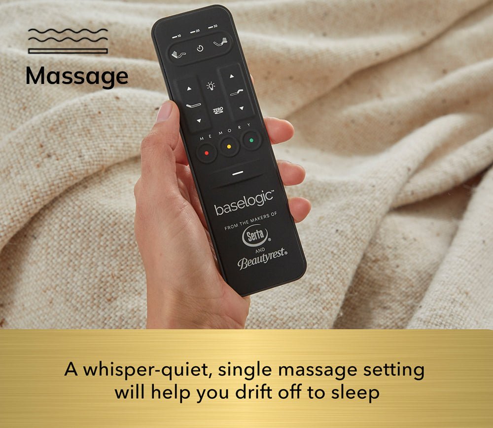 Serta Baselogic Gold Adjustable Base- whistper quiet massage