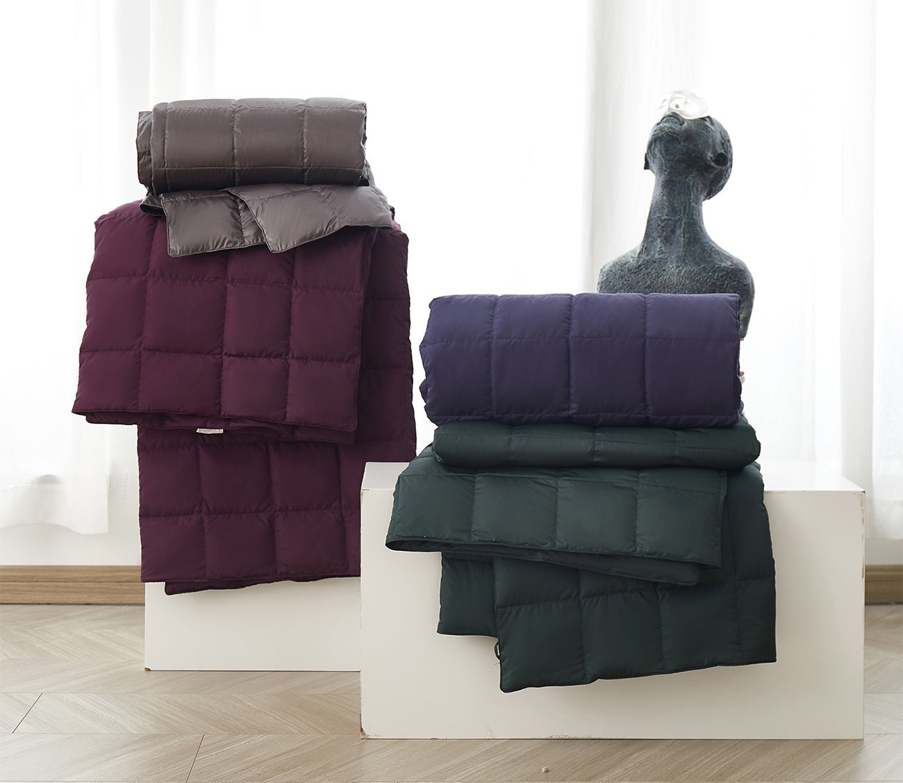 Serta Packable Down Fiber Throw Blanket by Serta