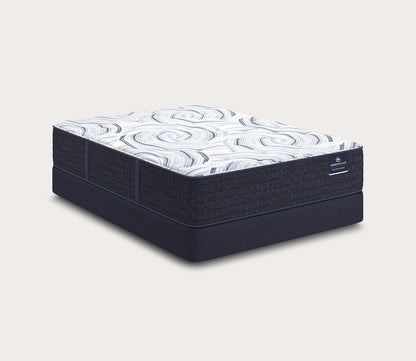 Serta Perfect Sleeper Coral Shores Quilted Plush Hybrid Mattress by Serta - silo on standard foundation.