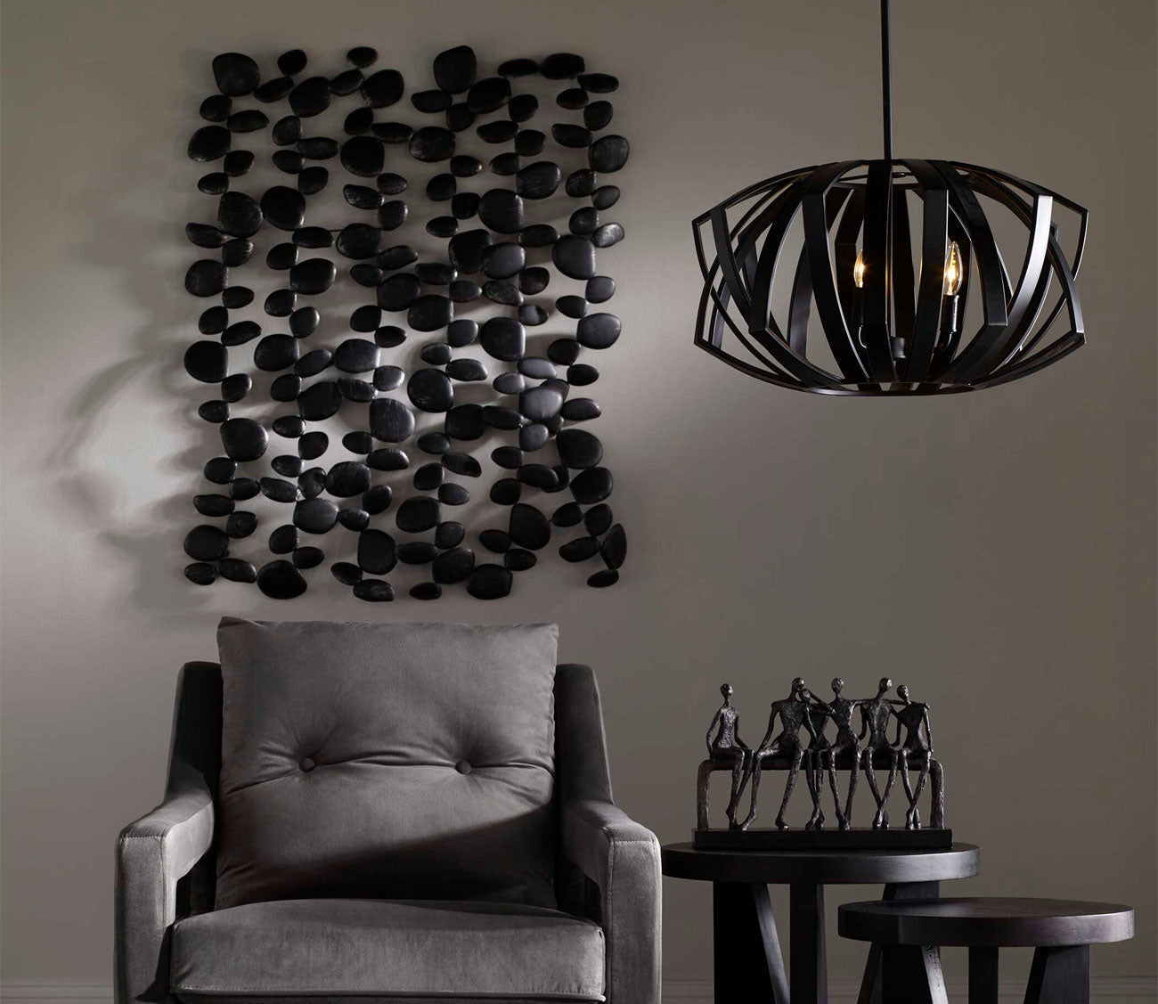 Skipping Stones Metal Wall Decor