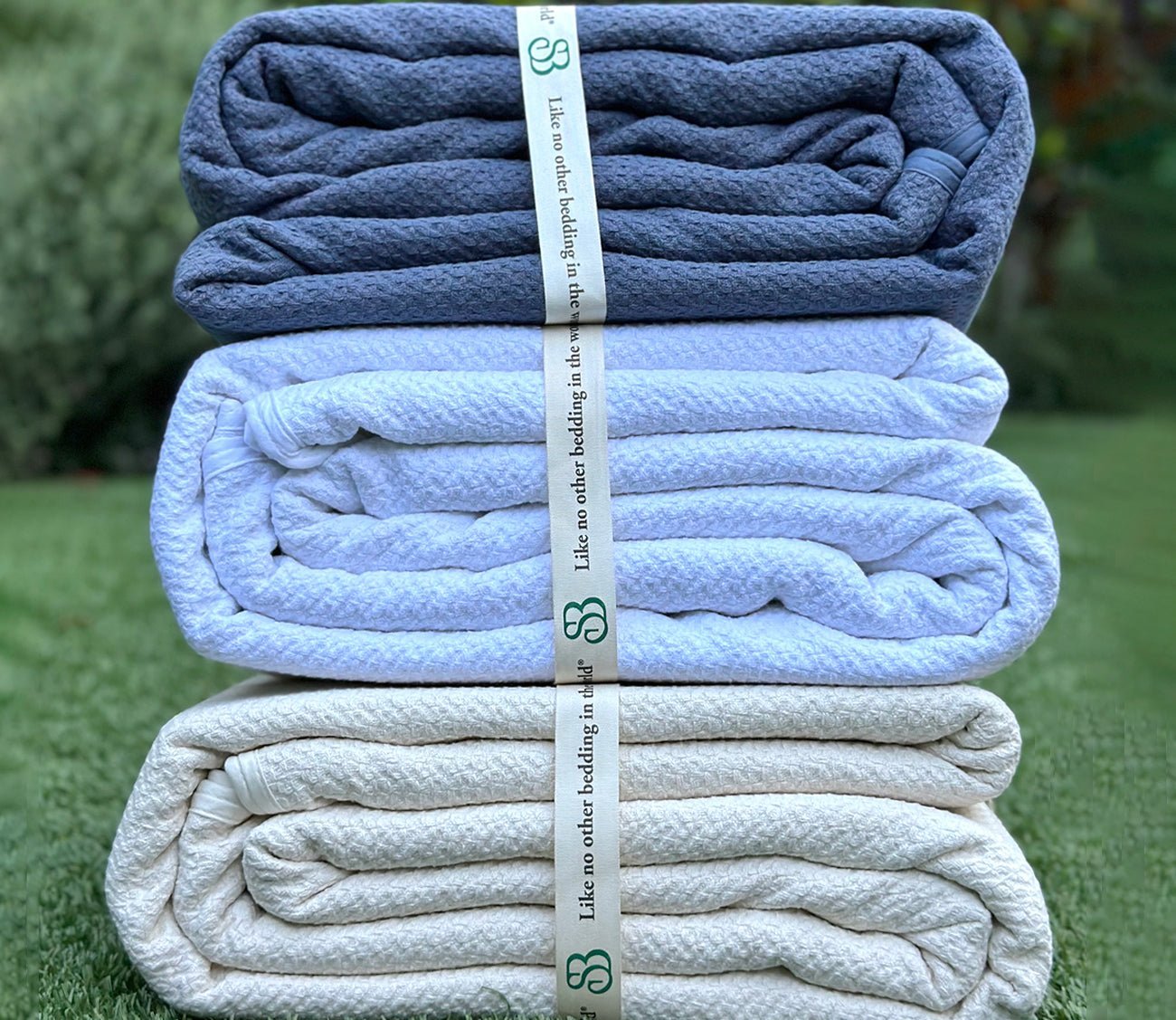 Sleep & Beyond Organic Cotton Honeycomb Blanket by Sleep & Beyond