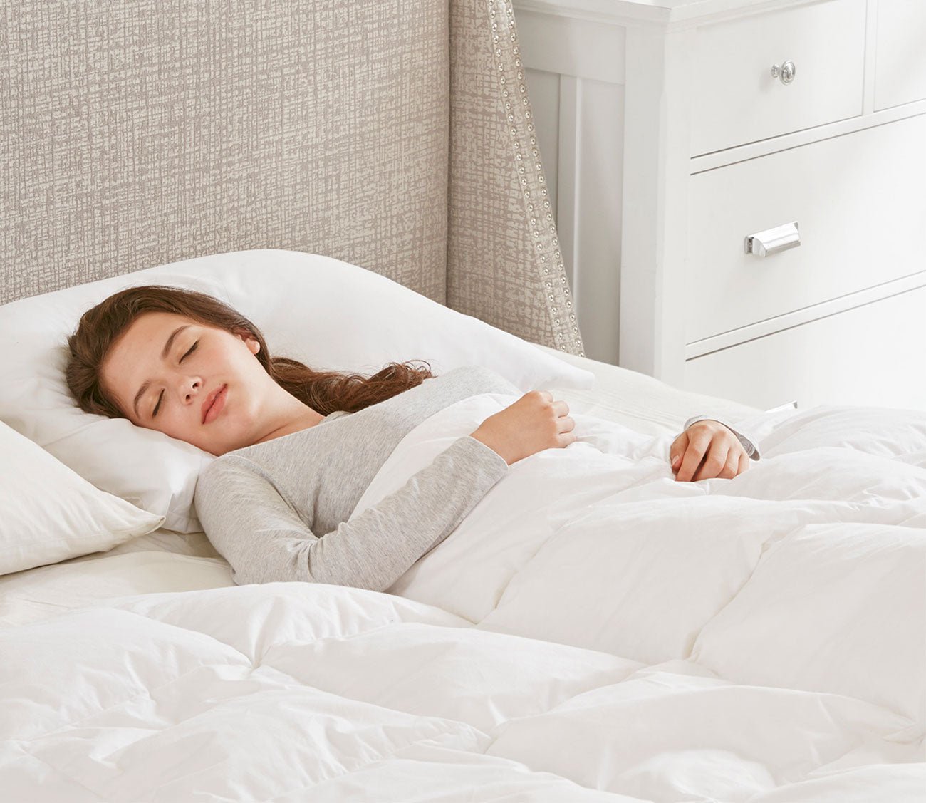 Sleep Philosophy All Season Oversized Cotton Down Comforter by Sleep Philosophy