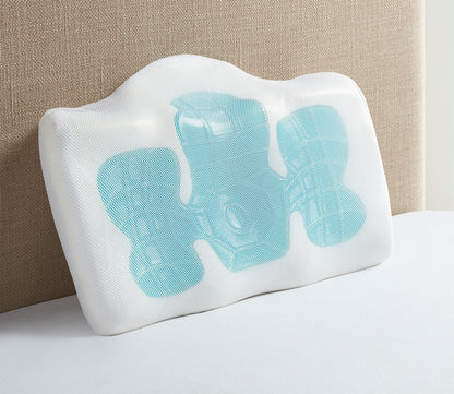 Sleep Philosophy Cooling Gel Pad Contour Foam Pillow by Sleep Philosophy