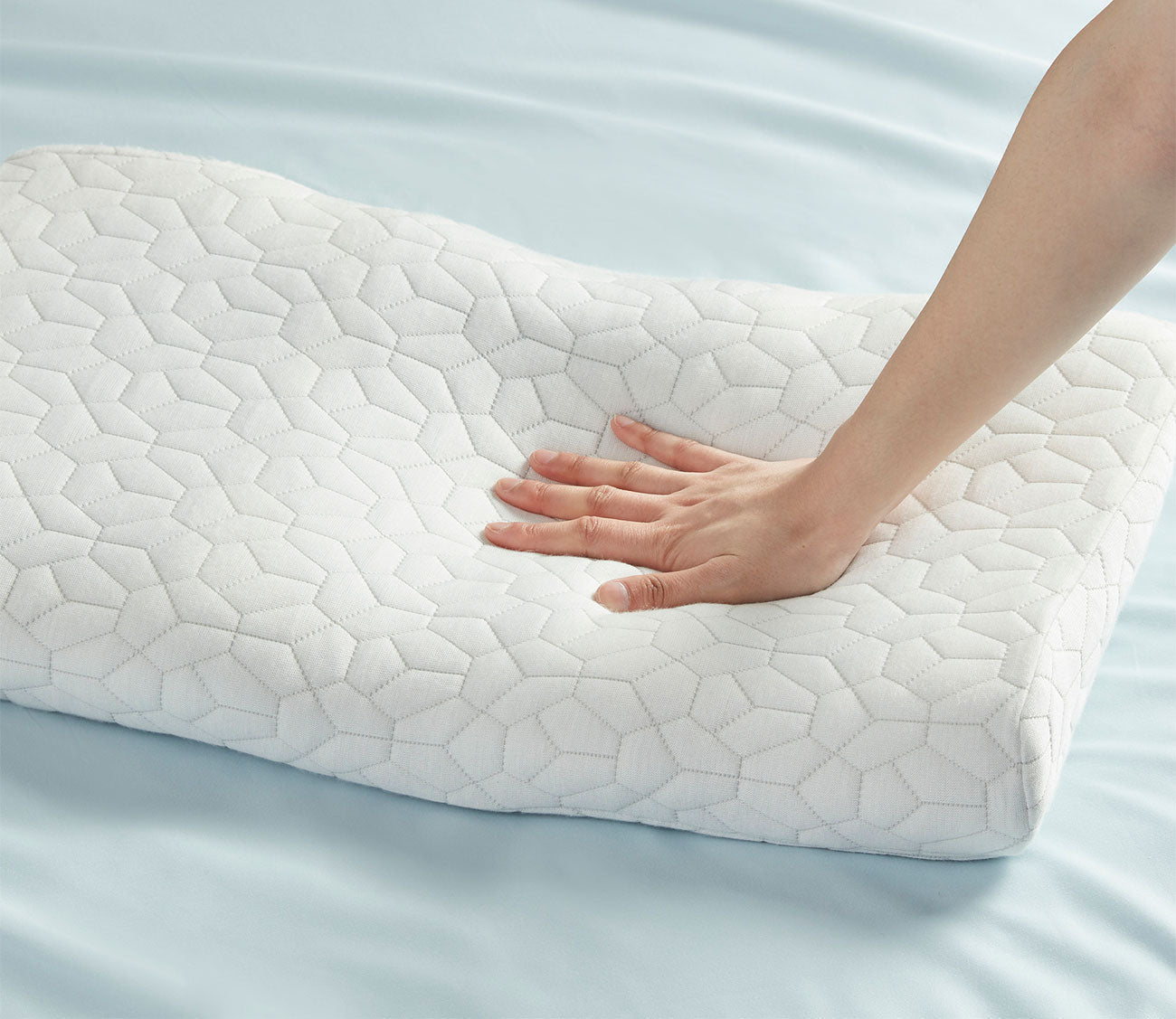 Sleep Philosophy Cooling Gel Pad Contour Foam Pillow by Sleep Philosophy