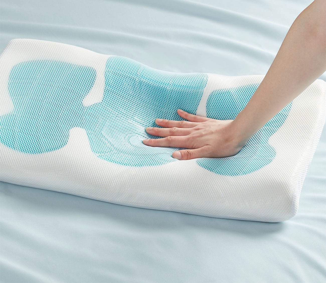 Sleep Philosophy Cooling Gel Pad Contour Foam Pillow by Sleep Philosophy