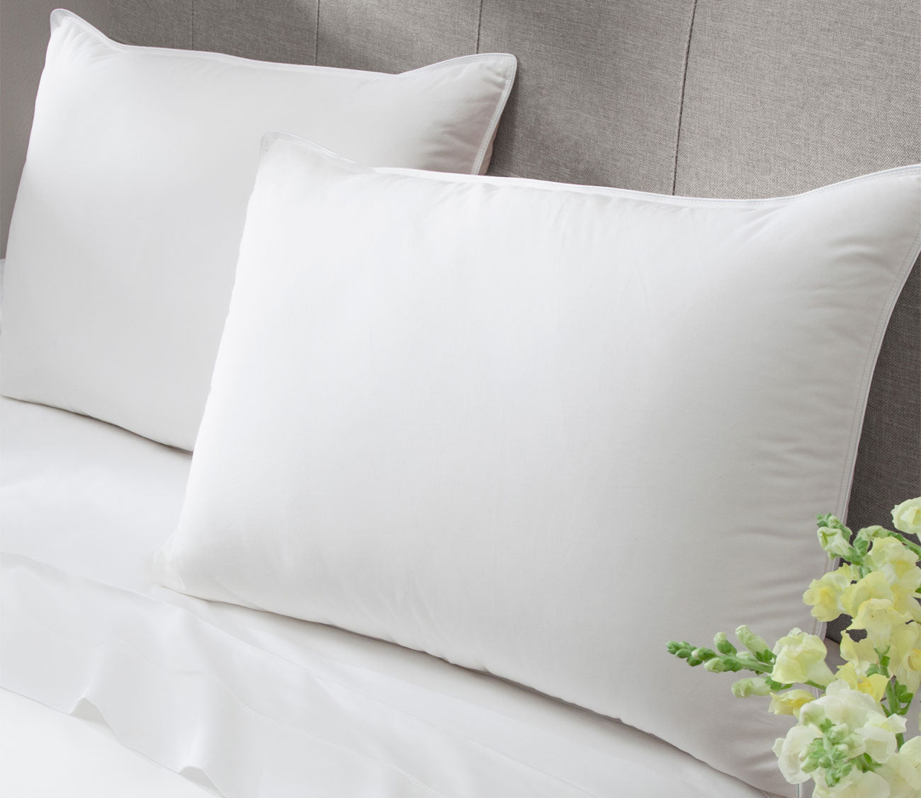 400TC Cotton Sateen RDS White Down Pillow