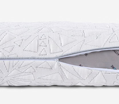 Storm Cuddle Curve Pillow, closeup of removeable zipper cover