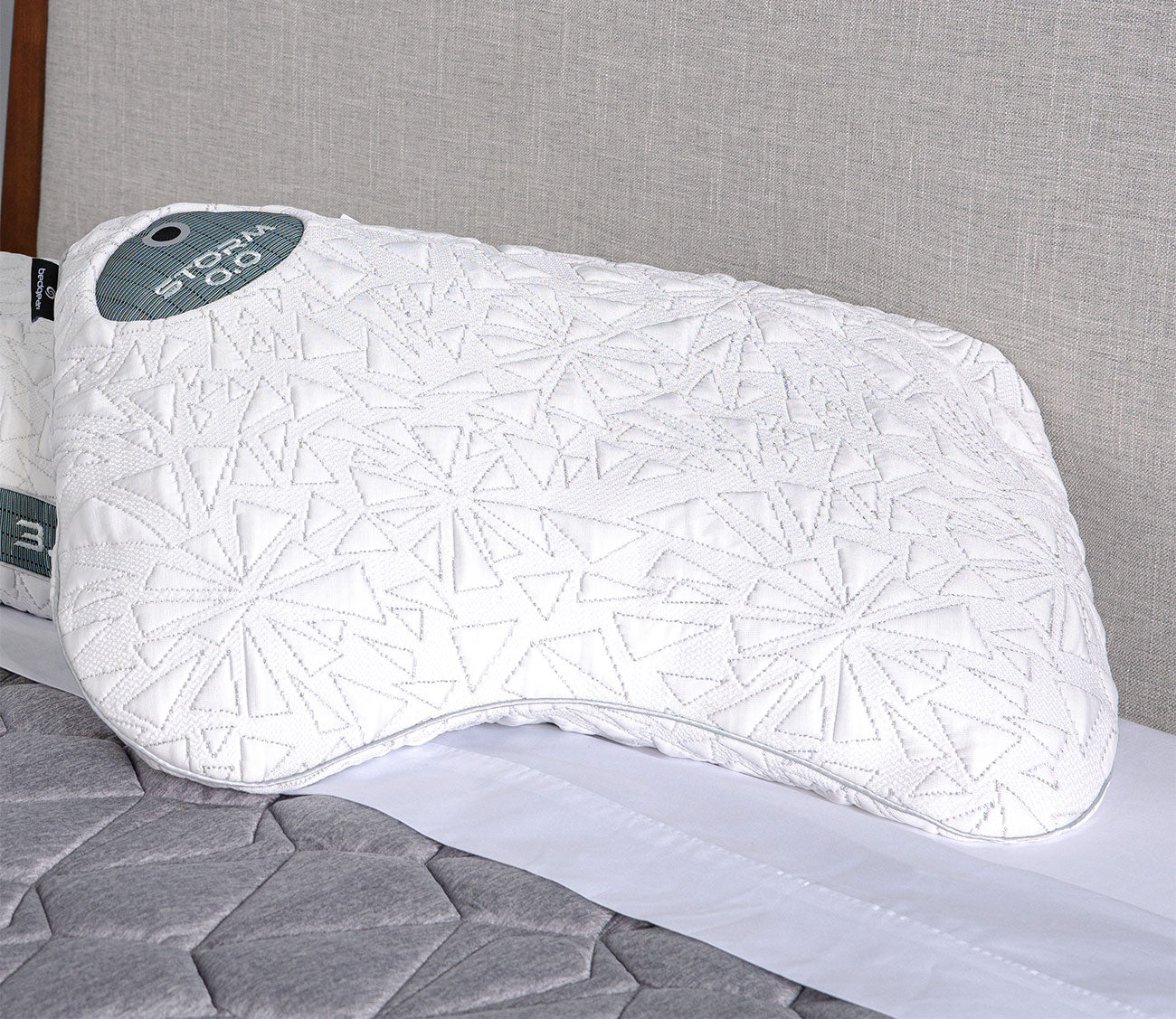 Bedgear Storm Cuddle Curve Pillow, loft 0.0, in roomscene