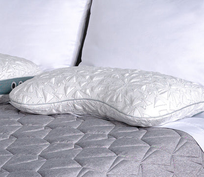 Bedgear Storm Cuddle Curve Pillow, loft 0.0, in roomscene