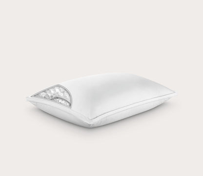 SUB-0° Down Complete Cooling Pillow by PureCare, cutout with interior fill revealed