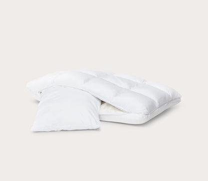 SUB-0° SoftCell Chill Hybrid Pillow by PureCare, down inset revealed