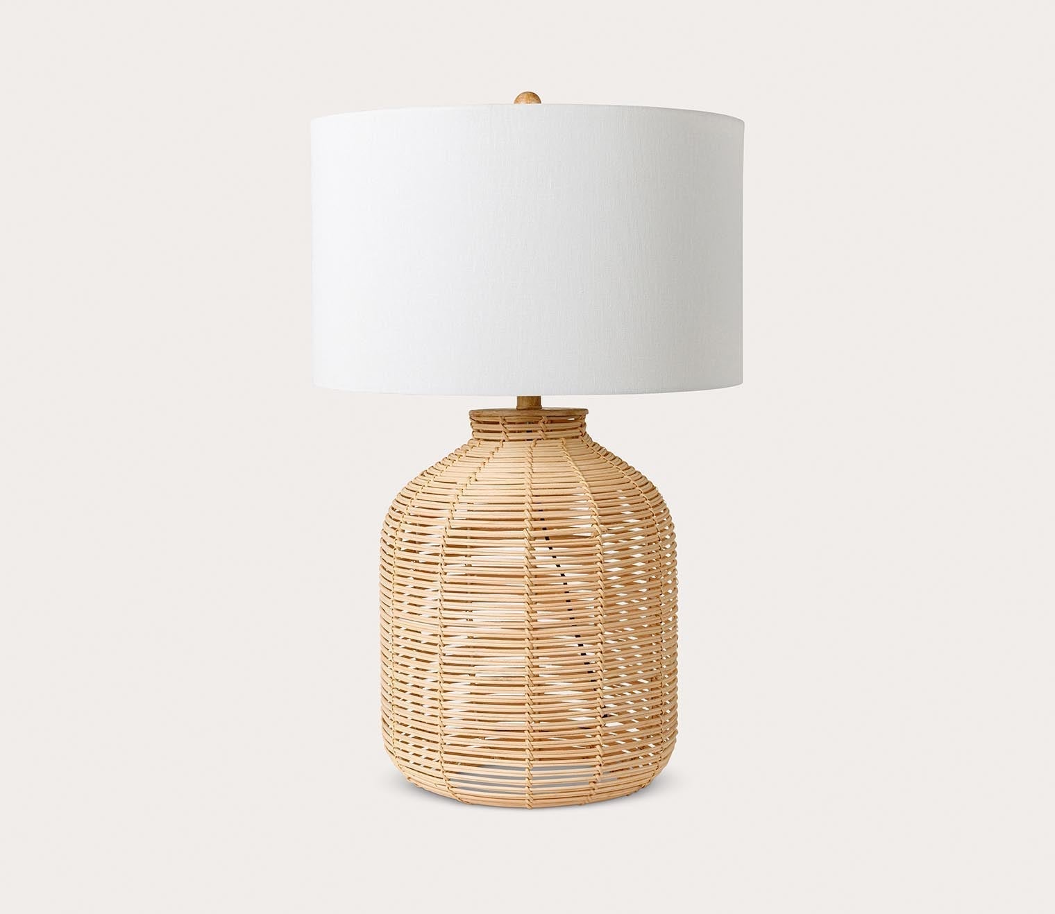 Surya Galatas Rattan Table Lamp