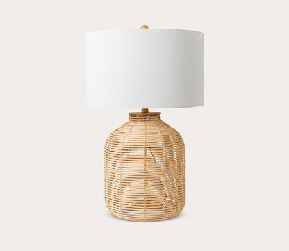 Surya Galatas Rattan Table Lamp by Surya