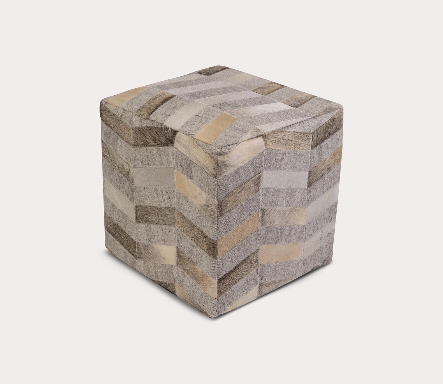 Surya Medora Patched Ottoman by Surya