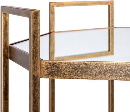 Surya Octagon Bar Cart by Surya
