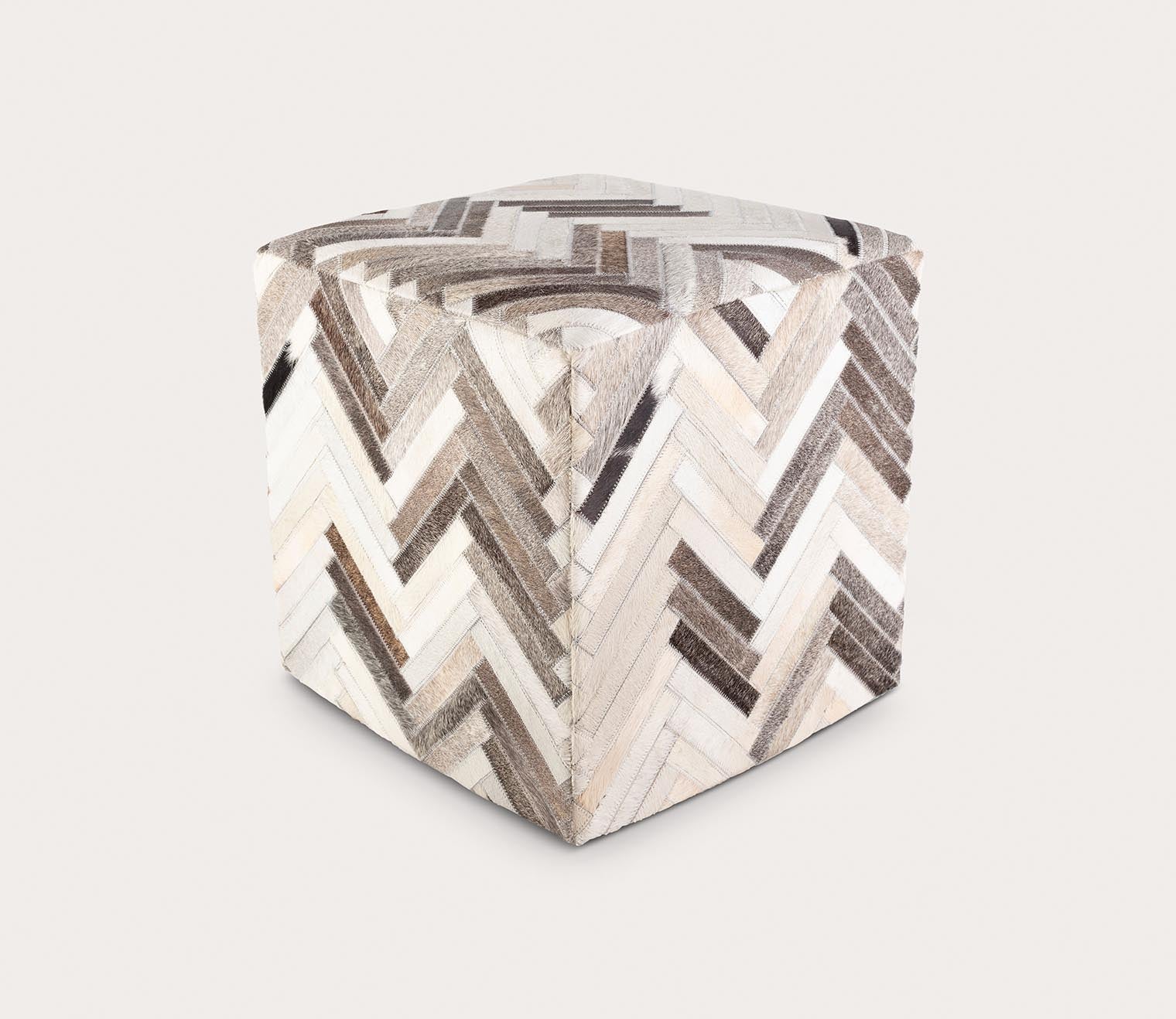 Surya Zander Geometric Ottoman by Surya