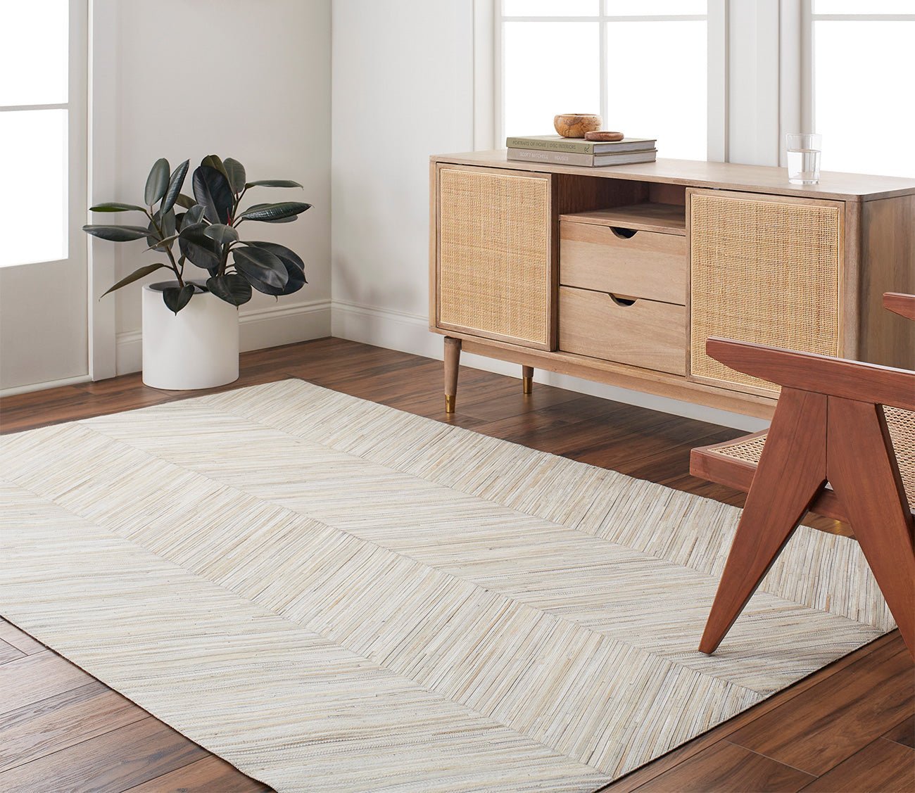 Zander Hair on Hide Area Rug